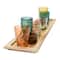 Hello Honey® Glass Votive Candle Holders & Wood Tray Set